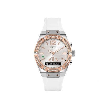 guess connect smartwatch reloj para dama color blanco